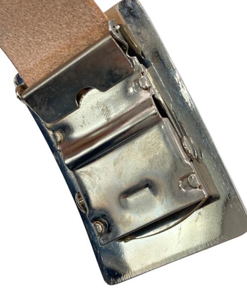HUMAN MADE（ヒューマンメイド）HUMAN MADE (ヒューマンメイド) SOUVENIR LEATHER BELT ベージュの古着・服飾アイテム