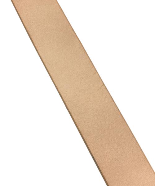 HUMAN MADE（ヒューマンメイド）HUMAN MADE (ヒューマンメイド) SOUVENIR LEATHER BELT ベージュの古着・服飾アイテム