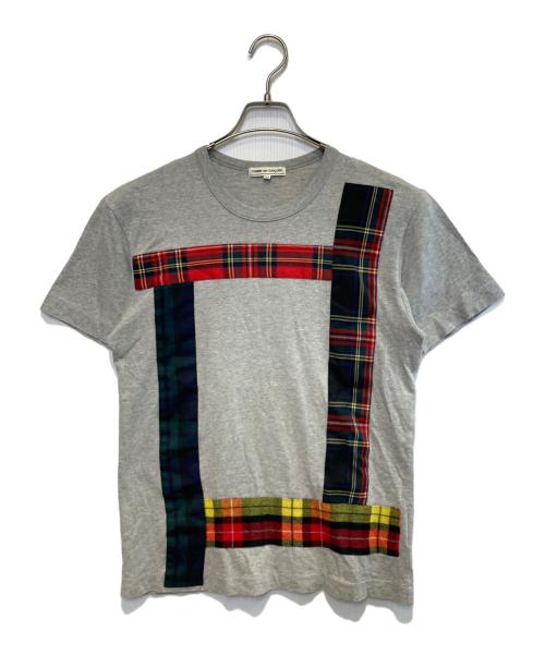 COMME des GARCONS（コムデギャルソン）COMME des GARCONS (コムデギャルソン) パッチワーククルーネックTシャツ グレー サイズ:Mの古着・服飾アイテム