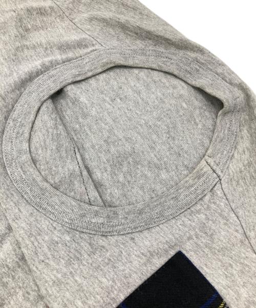 COMME des GARCONS（コムデギャルソン）COMME des GARCONS (コムデギャルソン) パッチワーククルーネックTシャツ グレー サイズ:Mの古着・服飾アイテム