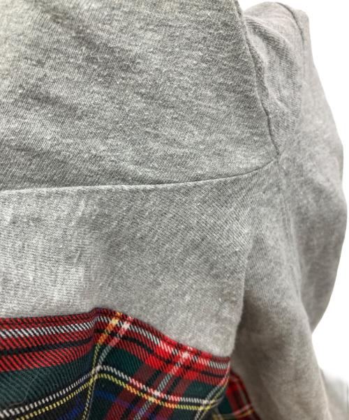 COMME des GARCONS（コムデギャルソン）COMME des GARCONS (コムデギャルソン) パッチワーククルーネックTシャツ グレー サイズ:Mの古着・服飾アイテム