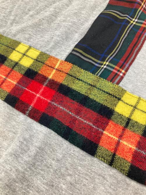 COMME des GARCONS（コムデギャルソン）COMME des GARCONS (コムデギャルソン) パッチワーククルーネックTシャツ グレー サイズ:Mの古着・服飾アイテム