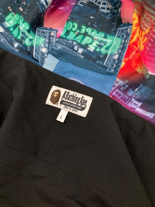 A BATHING APE（ア ベイシング エイプ）A BATHING APE (ア ベイシング エイプ) NEON TOKYO HOODIE JACKET マルチカラー サイズ:Lの古着・服飾アイテム