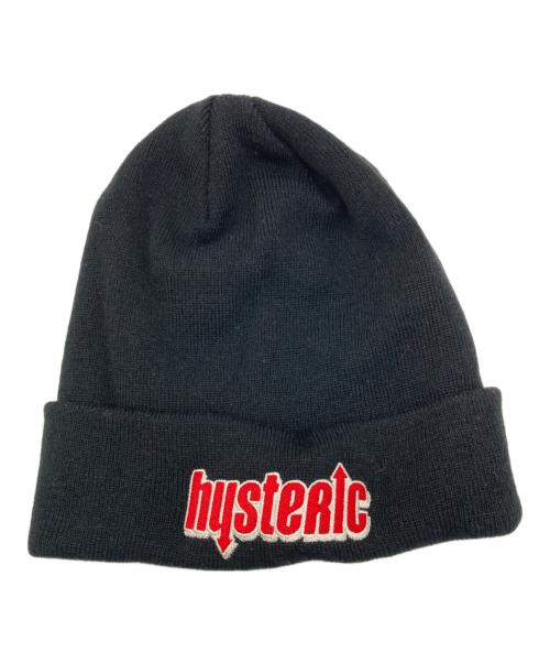 Hysteric Glamour（ヒステリックグラマー）Hysteric Glamour (ヒステリックグラマー) TWO WAY LOGO 刺繍ワッチキャップ ブラック サイズ:FREEの古着・服飾アイテム