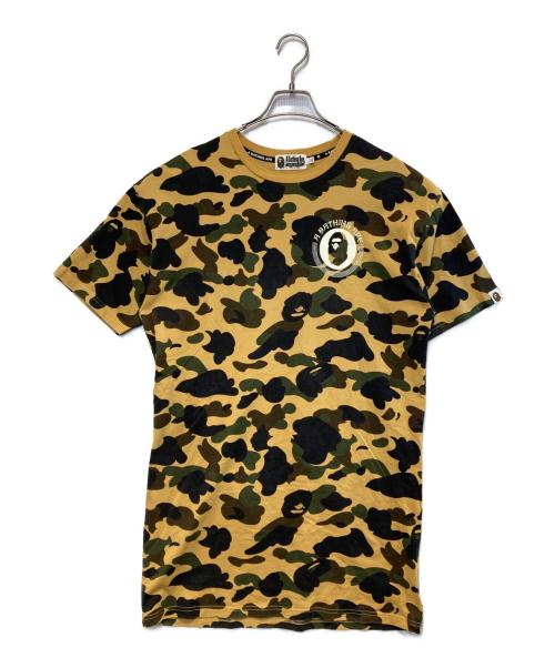 A BATHING APE（アベイシングエイプ）A BATHING APE (アベイシングエイプ) カモフラカットソーワンピース ベージュ×カーキ サイズ:Sの古着・服飾アイテム
