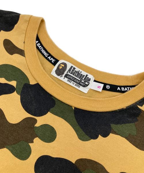 A BATHING APE（アベイシングエイプ）A BATHING APE (アベイシングエイプ) カモフラカットソーワンピース ベージュ×カーキ サイズ:Sの古着・服飾アイテム