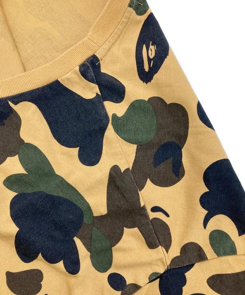 A BATHING APE（アベイシングエイプ）A BATHING APE (アベイシングエイプ) カモフラカットソーワンピース ベージュ×カーキ サイズ:Sの古着・服飾アイテム