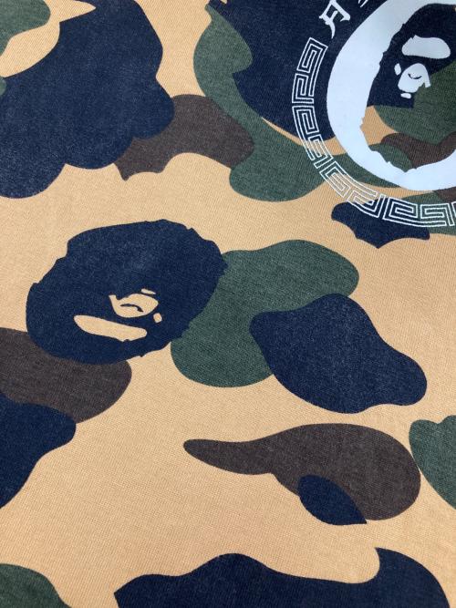 A BATHING APE（アベイシングエイプ）A BATHING APE (アベイシングエイプ) カモフラカットソーワンピース ベージュ×カーキ サイズ:Sの古着・服飾アイテム
