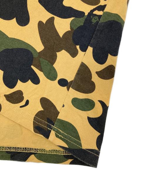A BATHING APE（アベイシングエイプ）A BATHING APE (アベイシングエイプ) カモフラカットソーワンピース ベージュ×カーキ サイズ:Sの古着・服飾アイテム