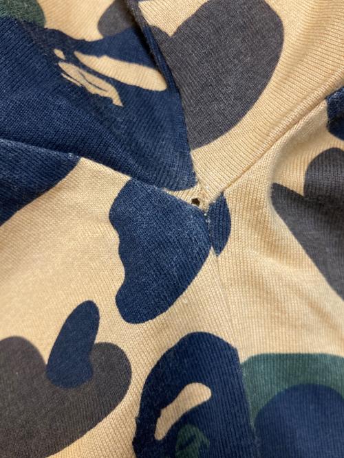 A BATHING APE（アベイシングエイプ）A BATHING APE (アベイシングエイプ) カモフラカットソーワンピース ベージュ×カーキ サイズ:Sの古着・服飾アイテム