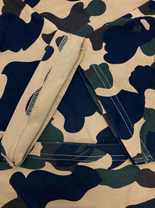 A BATHING APE（アベイシングエイプ）A BATHING APE (アベイシングエイプ) カモフラカットソーワンピース ベージュ×カーキ サイズ:Sの古着・服飾アイテム