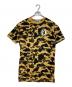 A BATHING APE（アベイシングエイプ）の古着「カモフラカットソーワンピース」｜ベージュ×カーキ
