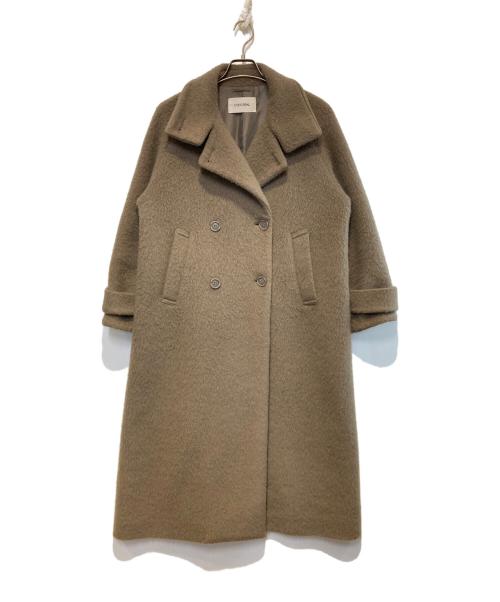 COCODEAL（ココディール）COCODEAL (ココディール) シャギースタンドカラーコート ベージュ サイズ:Mの古着・服飾アイテム
