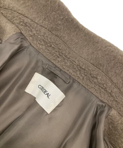 COCODEAL（ココディール）COCODEAL (ココディール) シャギースタンドカラーコート ベージュ サイズ:Mの古着・服飾アイテム