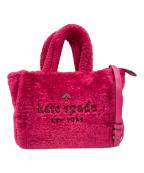 Kate Spadeケイトスペード）の古着「Ella Faux Shearling Small Tote」｜ピンク