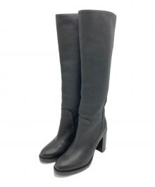 AQUA TALIA（アクアタリア）の古着「レザーロングブーツ」｜ブラック