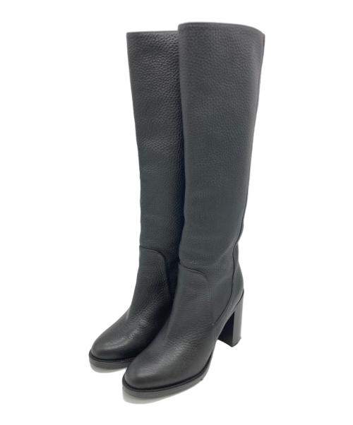 AQUA TALIA（アクアタリア）AQUA TALIA (アクアタリア) レザーロングブーツ ブラック サイズ:23cmの古着・服飾アイテム