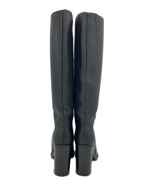AQUA TALIA（アクアタリア）AQUA TALIA (アクアタリア) レザーロングブーツ ブラック サイズ:23cmの古着・服飾アイテム