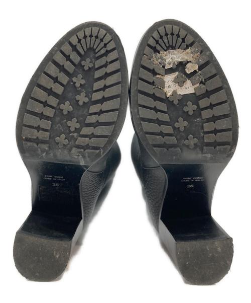 AQUA TALIA（アクアタリア）AQUA TALIA (アクアタリア) レザーロングブーツ ブラック サイズ:23cmの古着・服飾アイテム