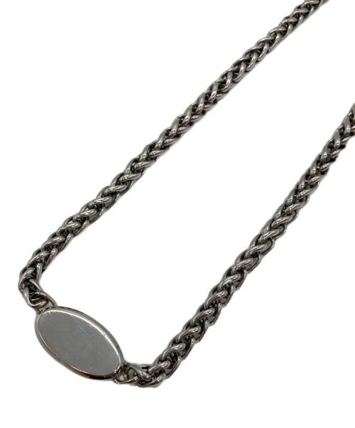 DIESEL（ディーゼル）DIESEL (ディーゼル) ロゴモチーフチェーンネックレス シルバーの古着・服飾アイテム
