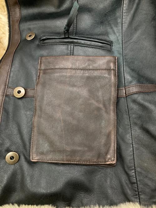 AVIREX（アヴィレックス）AVIREX (アヴィレックス) B-7ラムレザージャケット ブラック サイズ:Mの古着・服飾アイテム