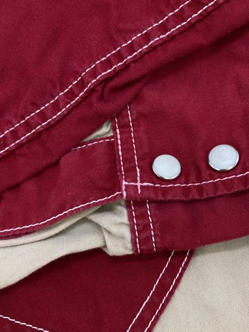 THE REAL McCOY'S（ザ・リアルマッコイズ）THE REAL McCOY'S (ザ・リアルマッコイズ) ［古着］ウエスタンシャツ レッド×ブラウン サイズ:14の古着・服飾アイテム