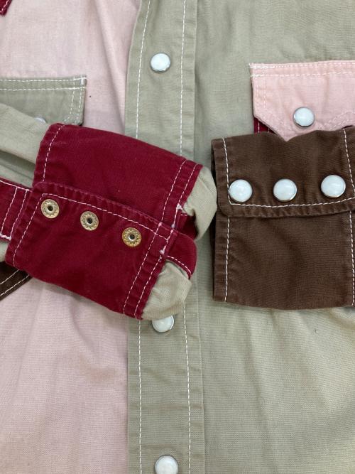 THE REAL McCOY'S（ザ・リアルマッコイズ）THE REAL McCOY'S (ザ・リアルマッコイズ) ［古着］ウエスタンシャツ レッド×ブラウン サイズ:14の古着・服飾アイテム