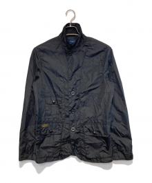 POLO RALPH LAUREN（ポロ・ラルフローレン）の古着「ナイロンモーターサイクルジャケット」｜ブラック