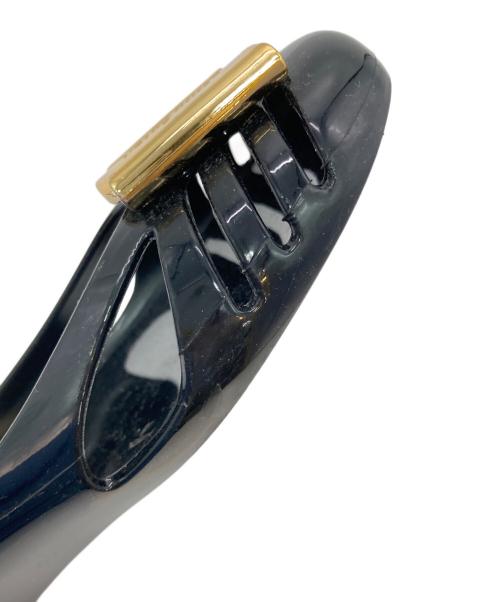 Salvatore Ferragamo（サルヴァトーレ フェラガモ）Salvatore Ferragamo (サルヴァトーレ フェラガモ) ラバーパンプス ブラック サイズ:6の古着・服飾アイテム