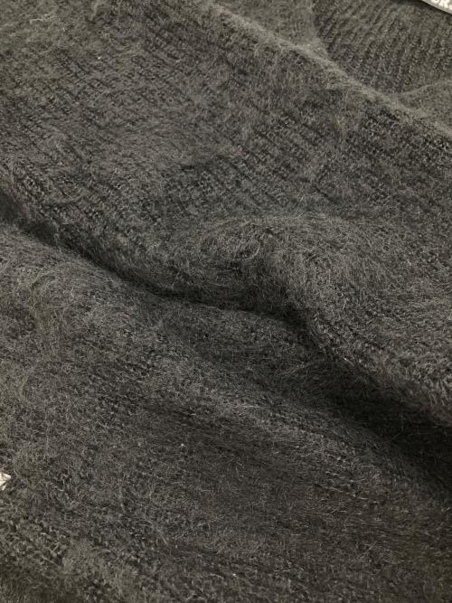 Hysteric Glamour（ヒステリックグラマー）Hysteric Glamour (ヒステリックグラマー) スタッズVネックモヘヤニット ブラック サイズ:Ｓの古着・服飾アイテム