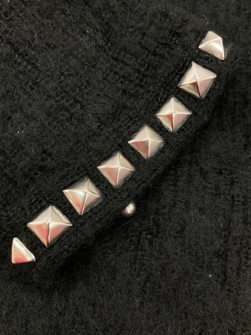 Hysteric Glamour（ヒステリックグラマー）Hysteric Glamour (ヒステリックグラマー) スタッズVネックモヘヤニット ブラック サイズ:Ｓの古着・服飾アイテム