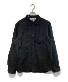 JUNYA WATANABE CdG MAN（ジュンヤ ワタナベ コム デ ギャルソン マン）の古着「ウール麻ツイル縮絨シャツ」｜ブラック