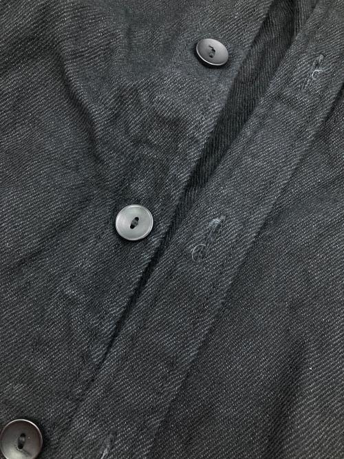 JUNYA WATANABE CdG MAN（ジュンヤ ワタナベ コム デ ギャルソン マン）JUNYA WATANABE CdG MAN (ジュンヤ ワタナベ コム デ ギャルソン マン) ウール麻ツイル縮絨シャツ ブラック サイズ:Ｓの古着・服飾アイテム