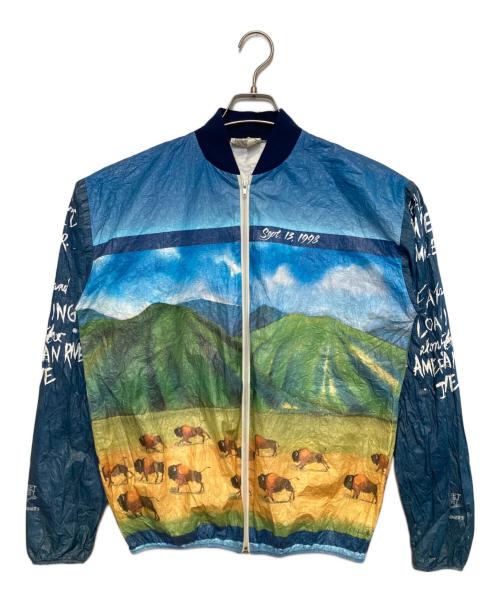 LESLIE JORDAN（レスリージョーダン）LESLIE JORDAN (レスリージョーダン) ［古着］ペーパージャケット ブルー サイズ:Mの古着・服飾アイテム