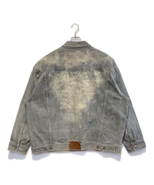 pellepelle（ペレペレ）pellepelle (ペレペレ) ［古着］デニムジャケット グレー サイズ:XXLの古着・服飾アイテム