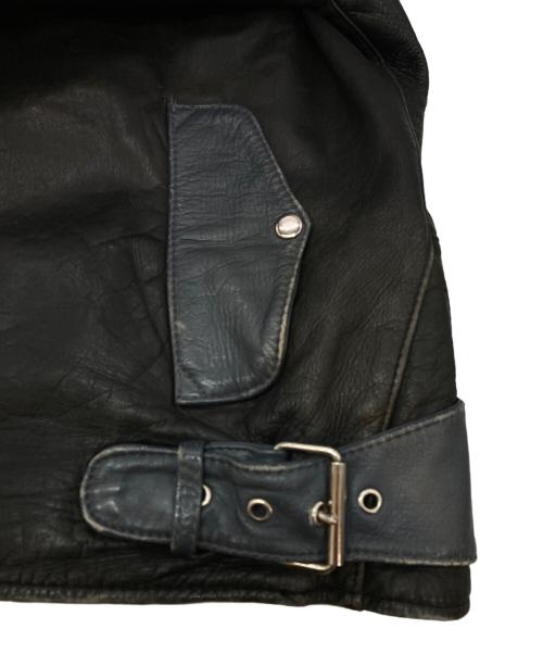 古着ジャケット（フルギジャケット）古着ジャケット (フルギジャケット) ［古着］ライダースジャケット ブラック×ネイビー サイズ:56の古着・服飾アイテム