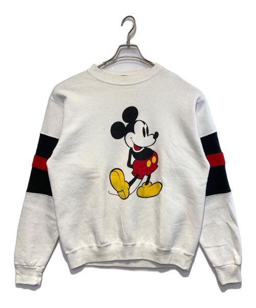 DISNEY（ディズニー）DISNEY (ディズニー) ［古着］クルーネックスウェット ホワイト×ブラック サイズ:XLの古着・服飾アイテム