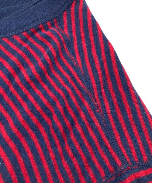 L.L.Bean（エルエルビーン マウンテンパーカー）L.L.Bean (エルエルビーン) ［古着］ダブルフェイスヘンリーネックカットソー レッド×ネイビー サイズ:Lの古着・服飾アイテム