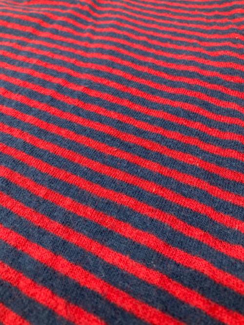 L.L.Bean（エルエルビーン マウンテンパーカー）L.L.Bean (エルエルビーン) ［古着］ダブルフェイスヘンリーネックカットソー レッド×ネイビー サイズ:Lの古着・服飾アイテム