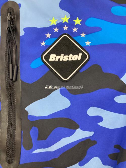 F.C.R.B.（エフシーレアルブリストル）F.C.R.B. (エフシーレアルブリストル) CAMOUFLAGE PRACTICE JAKET ブルー サイズ:Sの古着・服飾アイテム