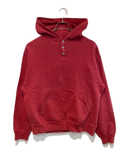 L.L.Bean（エルエルビーン）L.L.Bean (エルエルビーン) RUSSELL ATHLETIC (ラッセルアスレチック) ［古着］ヘンリーネックパーカー レッド サイズ:Lの古着・服飾アイテム