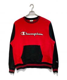 Champion（チャンピオン）の古着「［古着］バイカラースウェット」｜レッド×ブラック