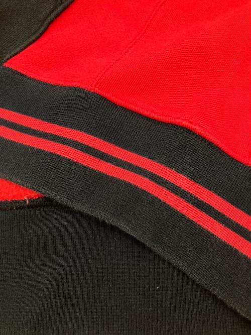 Champion（チャンピオン）Champion (チャンピオン) ［古着］バイカラースウェット レッド×ブラック サイズ:Lの古着・服飾アイテム