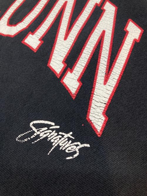 Signature by Eds West（シグネイチャー）Signature by Eds West (シグネイチャー) ［古着］プリントスウェット ブラック サイズ:Lの古着・服飾アイテム