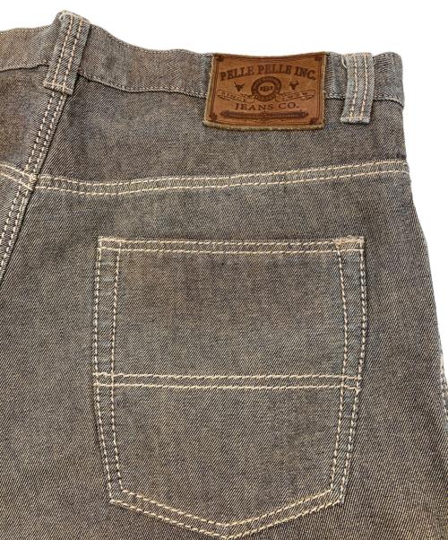 pellepelle（ペレペレ）pellepelle (ペレペレ) ［古着］ワイドデニムパンツ ブラウン サイズ:38の古着・服飾アイテム