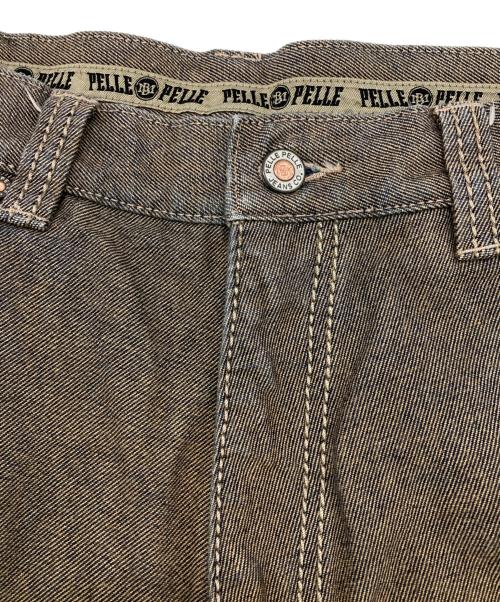 pellepelle（ペレペレ）pellepelle (ペレペレ) ［古着］ワイドデニムパンツ ブラウン サイズ:38の古着・服飾アイテム