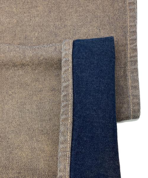 pellepelle（ペレペレ）pellepelle (ペレペレ) ［古着］ワイドデニムパンツ ブラウン サイズ:38の古着・服飾アイテム