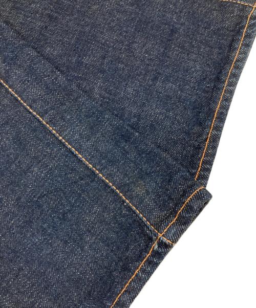 EVISU（エヴィス）EVISU (エヴィス) 大黒ビッグカモメペイントデニムパンツ インディゴ×イエロー サイズ:W36×L35の古着・服飾アイテム
