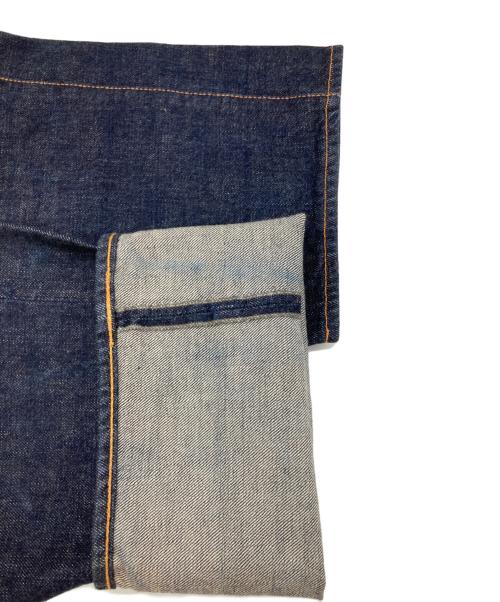 EVISU（エヴィス）EVISU (エヴィス) 大黒ビッグカモメペイントデニムパンツ インディゴ×イエロー サイズ:W36×L35の古着・服飾アイテム