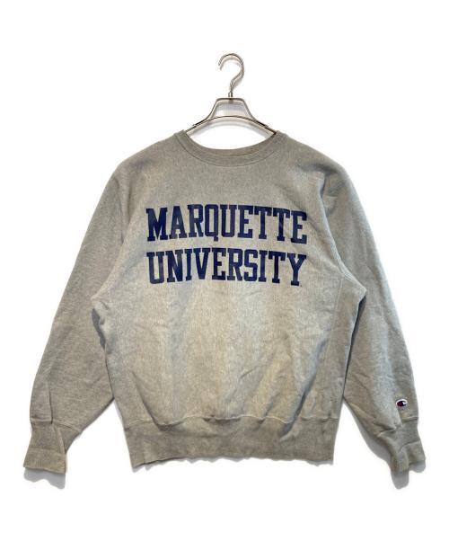 Champion REVERSE WEAVE（チャンピオン リバース ウィーブ）Champion REVERSE WEAVE (チャンピオン リバース ウィーブ) プリントスウェット グレー サイズ:XLの古着・服飾アイテム